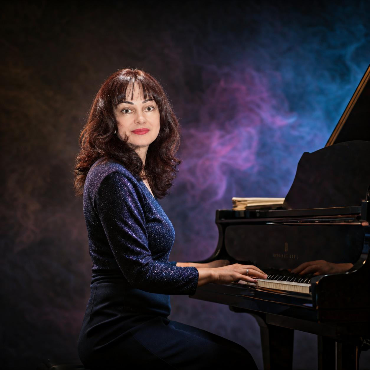 Julia at the piano